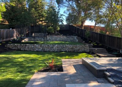 Backyard landscaping